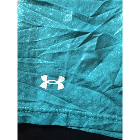 Men’s Under Armour Woven HIIT Training Drawstring Shorts Sz Large Blue pockets - Picture 2 of 7